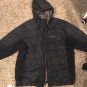 Men’s Simms Padded rain jacket XXL BLACK/GRAY